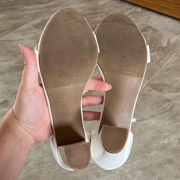 White Block Heel - Picture 4 of 4